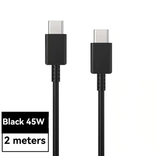 45W Dual Type C Super Fast Charge Cable PD Quick Charge Data Cable 2m for  S22 S21 S20+ 2