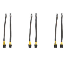 6x ATX 4-Pinowy ŻEńSki do Procesora PłYty GłóWnej 8 (4 + 4) Pin MęSki EPS 12V Adapter Konwertera PrzedłUżAcz Kabla Pleciony RęKaw