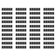 200 Pcs 21x15x11mm Black Aluminum Heat Sink for TO-220 Mosfet Transistors