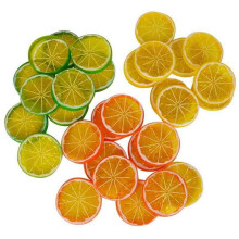 Artificial Lemon Slices, Artificial Fruit, Lemon Slices, Plastic Fake Fruit Model, Party Wedding Decoration
