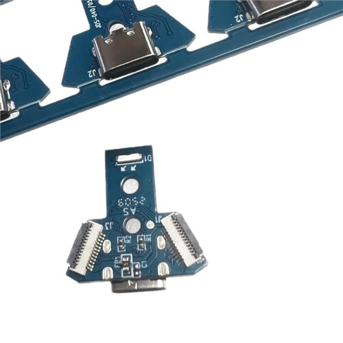 2 Pcs DIY Type-C Charging Port Socket Circuit Board for PS4 JDS 040 050 055 Controller Use Replacement Parts 1