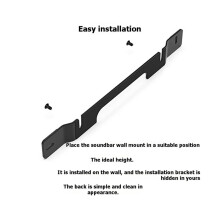 2pack Soundbar Wall Mount Bracket Floating Style Mounting Bracket for Ray Soundbar Mount Wall Under TV