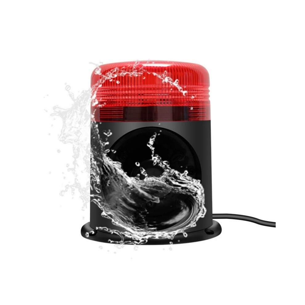 4 Triggers Audible Visual Alarm 25W Sound Horn With Strobe Sound And Alarm With Programmable Mp3 Player Light 4713156337314