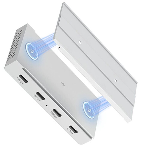 10 Gbps Magnetisk USB-C-Hubb, 4-Portars USB 3.2 Gen2-Dataöverföring 2