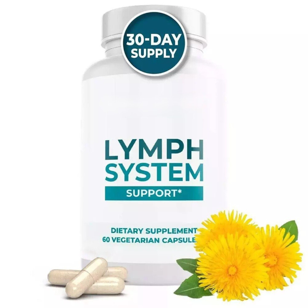 (1pc) Lymph System Support-Lymphatic Drainage Supplement for Women & Men-60 Capsules