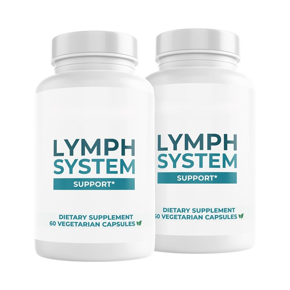 (2pcs) Lymph System Support-Lymphatic Drainage Supplement for Women & Men-60 Capsules