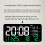 LED Digital Wall Clock Formaldehyde/CO2/TVOC Display Smoke Recognition Countdown Bedroom Decorative Clock Green 5