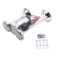 24v 600dB Dual Tone Car Air Horn Super Loud Electric Solenoid Valve Car Electric Air Horn for Motorcycle Car Boat Truck