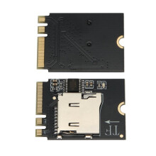 M.2 A/E KEY Network Card Adapter Wireless Network Card Wifi Card to SDHC TF Card Reader Adapter Support Hot-Swappable