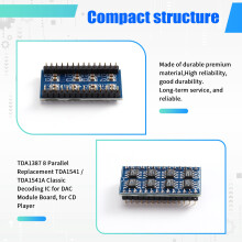 1 Stuks TDA1387 8 Parallel Vervangende TDA1541 / TDA1541A Classic Decodering IC voor DAC Module Bord, voor CD Speler