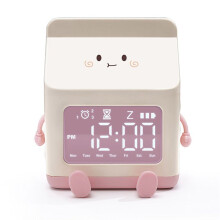 Milk Carton Alarm Clock Wind Milk Carton Electronic LED Clock Bedroom Bedside Dormitory Student Clock