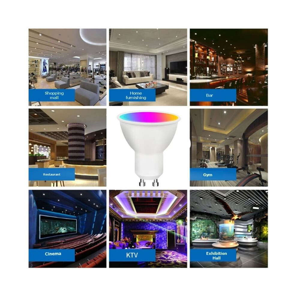 Zigbee 3.0 Gu10 Led Bulb For Alexa, & Conbee, 5W(50W) Rgbcw Dimmable Spotlight Works 4711880198515