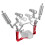 Diving Handle Tray Upgraded Base Bracket Dual Handheld Hand Grip Rig for Action DSLR Camera Video Waterproof Case 6