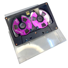 Blank Audio Cassette Tape 50 Minute Reel to Reel Double Sided Metal Reel Hollow Case for DIY Recording A