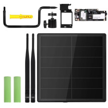 Kit Repetidor de Malla Solar para Meshtastic LoRa D5L-R3 WisMesh Módulo LoRa Amplificador de 1W NRF52840 para Meshcore 30dBm 915MHZ+Batería