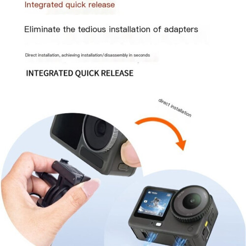 For  OSMO Action 5 Pro 4 3 Camera Magnetic Fork Adapter Quick Release Adapter Extension Mount Base Accessory 2