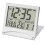 Digital Travel Alarm Clock - Foldable Calendar Temperature Timer LCD Clock Weather Forecast Clock Battery Powered 1