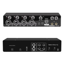 Professional 4 Channel USB Audio Interface Sound Card Support ASIO, Mic Preamplifier for Studio and Live Recording