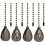 4 Pack Bronzed Ceiling Fan Pull Chain Extension, Classic Drop Shaped Pendant Pull Chains for Ceiling Fans and Lights 1