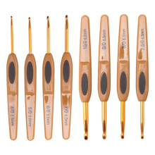 8Pcs Handmade Crochet Hook Set Stitches Sewing Tool Home Knitting Needles Aluminum Alloy DIY Portable