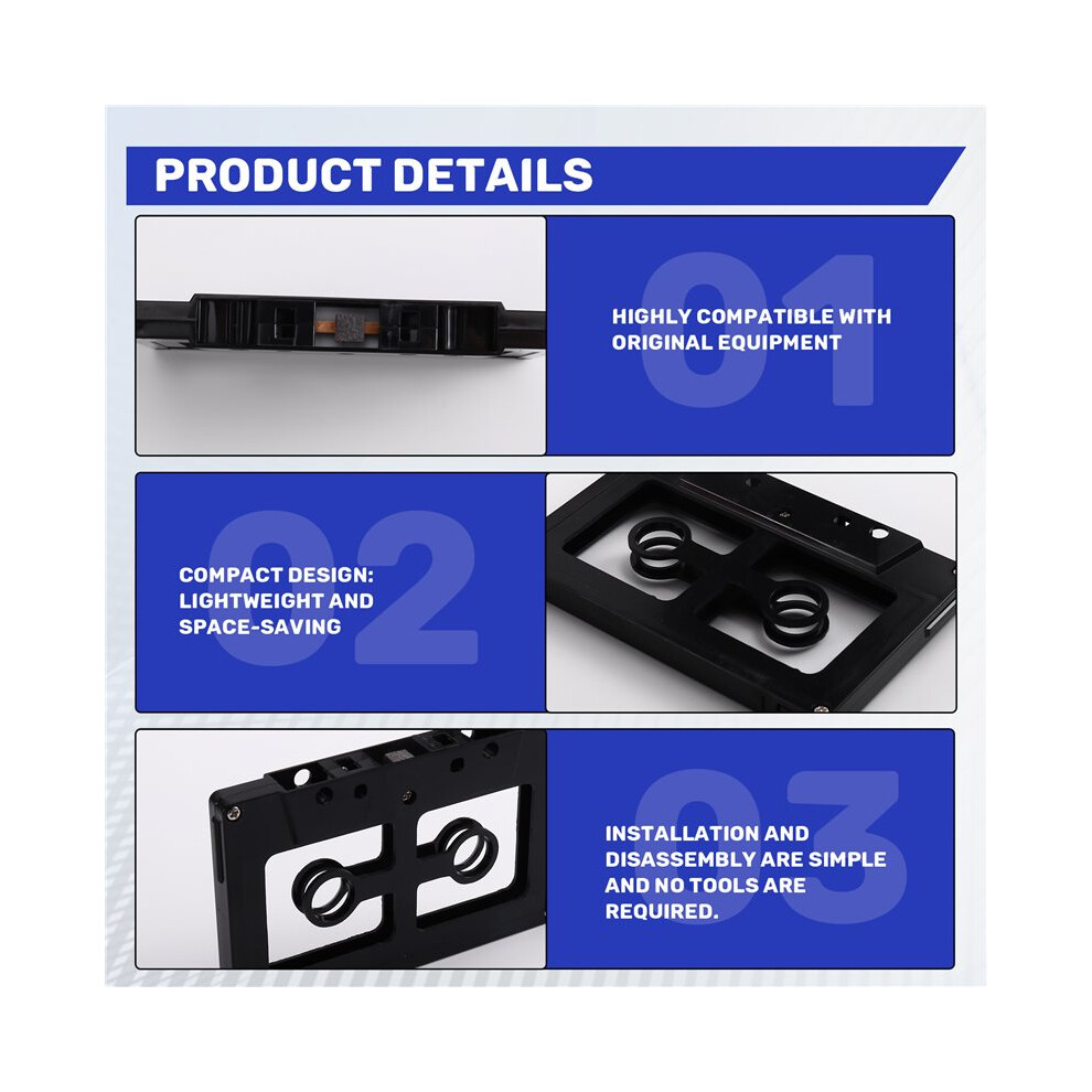 Open Audio Cassette Shell Case For Diy Reel To Reel Cassette Tape Plastic Shell Black 4712089739059