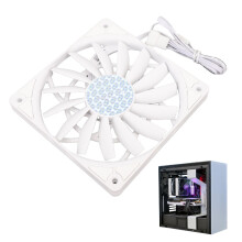 Quiet 120mm PWM PC Fan MFDB 52.9CFM White