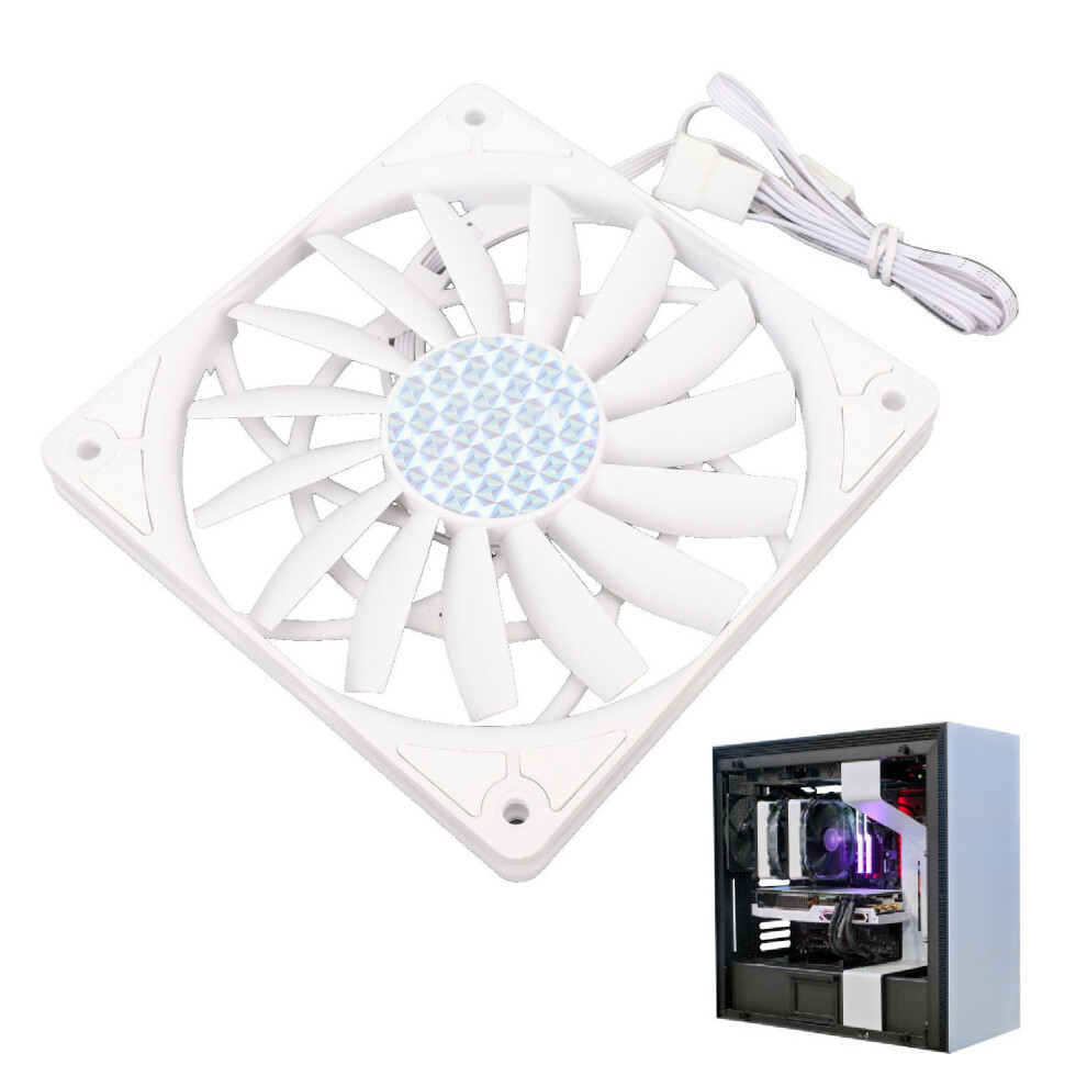 Quiet 120Mm Pwm Pc Fan Mfdb 52.9Cfm White 7340572608796