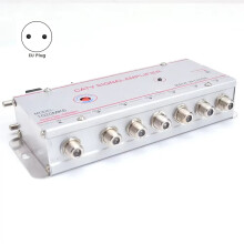 Amplificatore Splitter per TV Via Cavo, Amplificatore Segnale per Antenna TV Digitale 20 DB, per Apparecchiature TV Domestiche 45 MHz A 860 MHz, 1