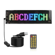 Led Matrix Display Autopaneel Flexibele Pixel Programmeerbare Scrollende Reclame DIY Animatie Tekst Matrix Paneel RGB 20x64