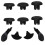 10 in 1 Joystick Kit for PS5  Dualsense Controller Replacement Thumbsticks Joysticks Grip and 4 Paddles Black 1
