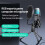 SF666R USB Microfoon RGB Condensator Microfoon Gaming Microfoon voor Podcast Opname Studio Streaming Laptop Desktop PC 6