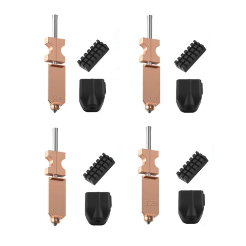 For Flashforge AD5X Nozzle Kit Flash Cast AD5X Nozzle Component Bimetal Hardened Steel for 3D Printer Accessories