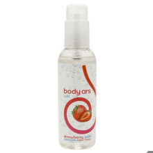 Corpo Ars Lubrificante à base de água, Sabor Morango, 150 ml, Sem óleo, Dosador, Compatível com preservativos