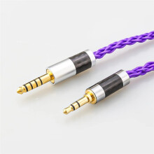Preffair HIFI 8pin XLR Male 2.5mm to 3.5mm Balanced Headphone Upgrade Cable for Fostex T60RP Headphones 1m