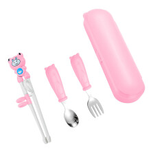 Animal Designs Lern-Essstäbchen-Utensilien-Set für Kinder,-3