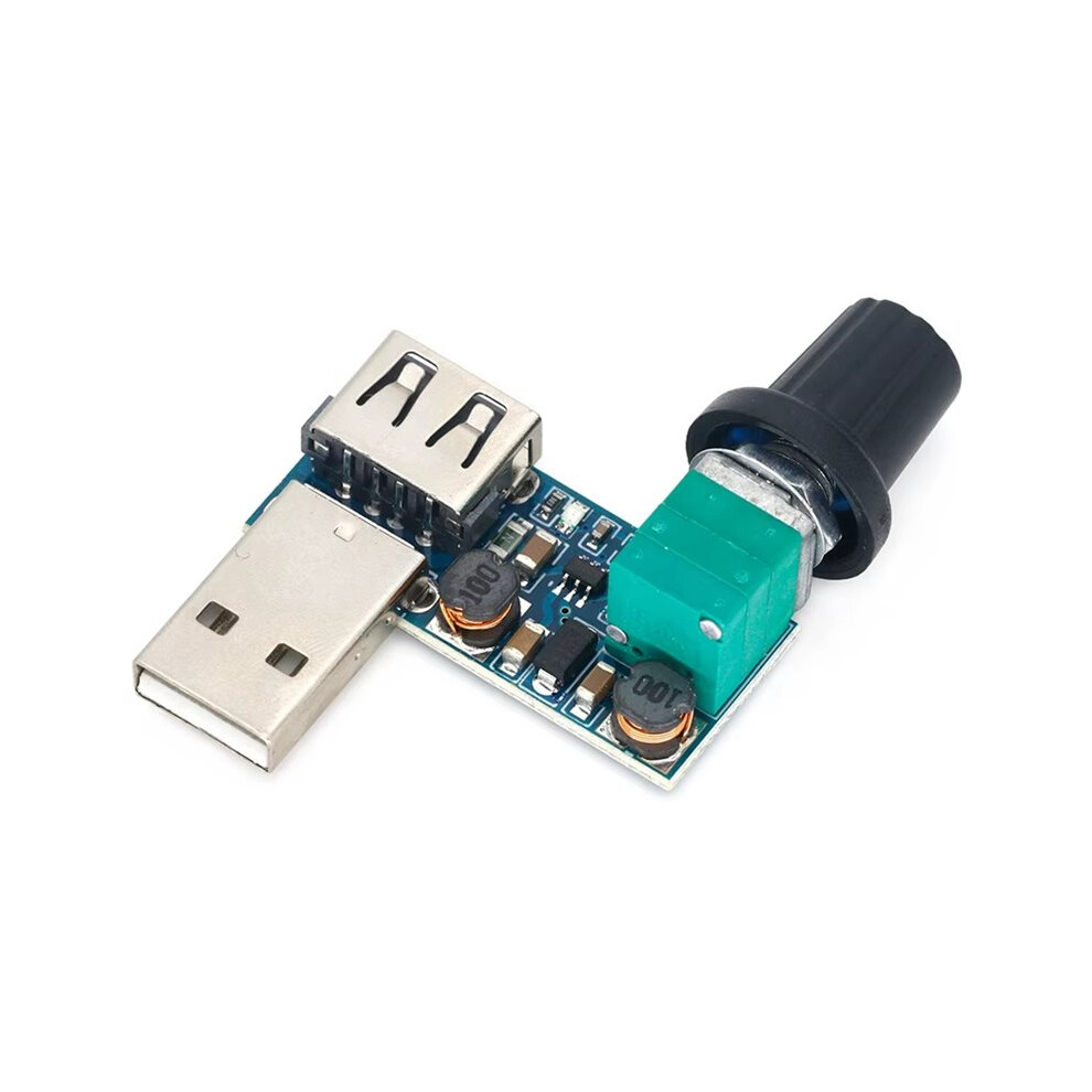 5-12V Usb Fan Stepless Speed Controller Regulator With Speed Module Fan Governor Volume Regulator Board 6033949160195