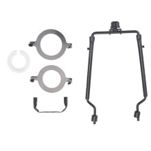 7Inch Lamp Shade Harp Holder Adjustable Lamp Harp Kit E14,E26,E27 Light Base Adapter Black Horn Frame Lampshade Bracket