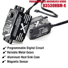 AFRC D3530HBM-X Programmable Brushless  Servo Magnectic Sensor Waterproof Steering Gear for RC Aircraft/Drift Car B