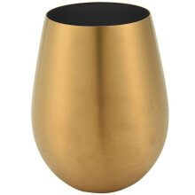 500 Ml Öl Vinkopp Ölglas Cocktail Juice Mjölkkopp Metall Dricksmugg Guld