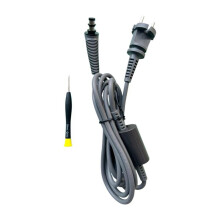 Ersättande Locktångskabel för HS01/HS05 Hair Styler Hair Rod Nätsladd AC-Laddarkabel med Skruvmejsel(EU)