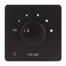 Control de Volumen de 50 W, Perilla de Ajuste de 5 Velocidades, Seguridad Profesional, Controlador de Volumen para Altavoces Domésticos, Color Negro.