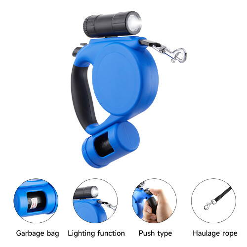 Living And Home 5m Retractable Dog Leash with Non-Slip Handle and LED Torch 1