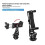 360 Rotatable Phone Holder with Cold Shoe Mount Vertical Shooting Clamp for  Android DSLR 1/4 Inch Threads 5