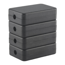 Elektryczna Skrzynka PołąCzeniowa 4 Szt.Elektryczna Plastikowa Czarna Wodoodporna Obudowa PołąCzeniowa Projektu 2,16X1,38X0,59 Cala (55X35X15Mm)