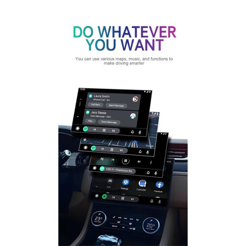 Wireless Carplay Adapter Wired to Wireless Android Auto  WiFi Automatic Connection Plug and 1