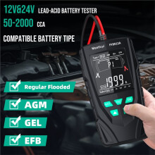 MASTFUYI FY8912A Car Battery Tester System 12V 24V Car Motorcycle Truck Analyzer 50-2000CCA Charging Cranking Test Tool