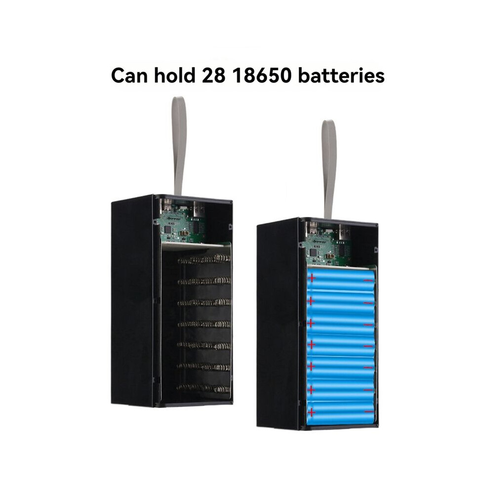 Diy 18650 Battery Box Fast Charging 22.5W With 15W Wireless Charging And Lcd Display Detachable Mobile Power Box Kit B 4713147276233