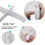 Self Adhesive Hook and Loop Tape, Durable Nylon Strips for Wide Application Including Object Assembly, Fly Screens, Clothing, Textiles, Crafts, 4