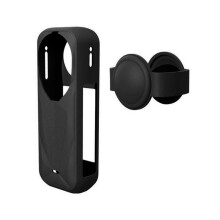Silicone Protective Case for  X5 with Lens Cap Shockproof Sleeve Protective Sleeve Camera Protective Cover Black