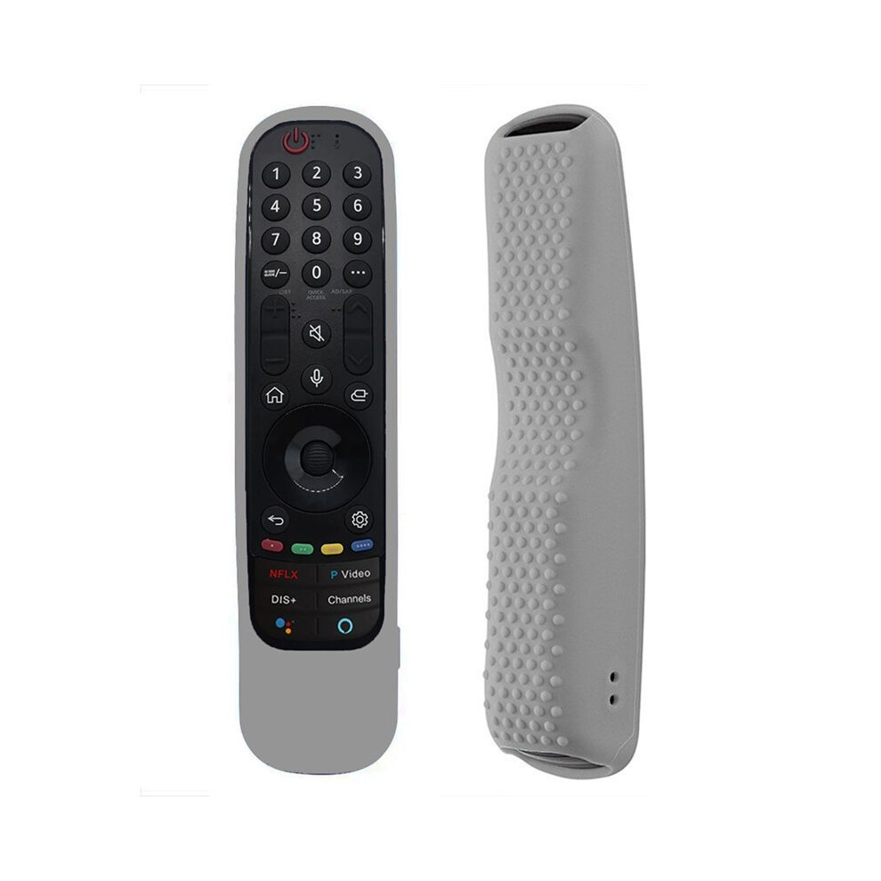 Silicone Remote Cover For Tv An-Mr21 Mr22 Anti-Shock Illuminated Case, Grey 6031244156523